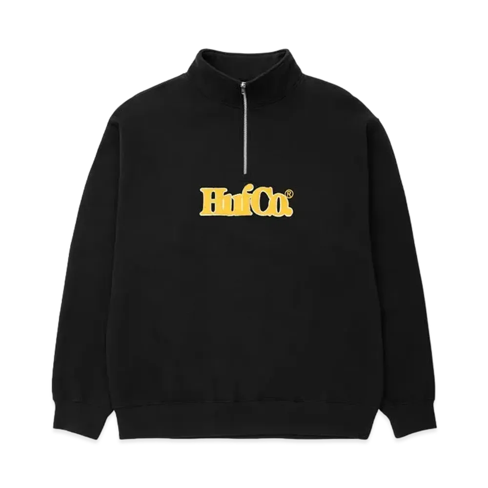 HUF CO Half Zip Fleece (Online Store Only) "Black"