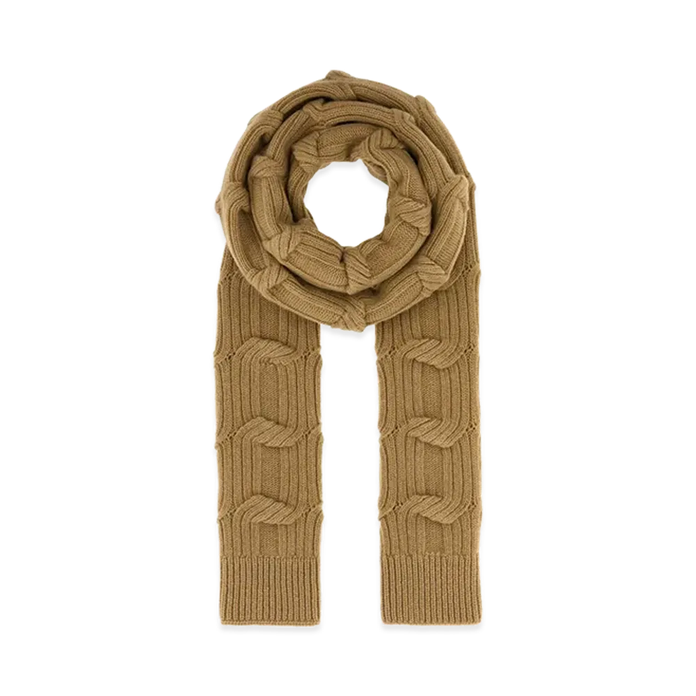 STELLA McCARTNEY Women's Wool Scarf "Beige/Camel"