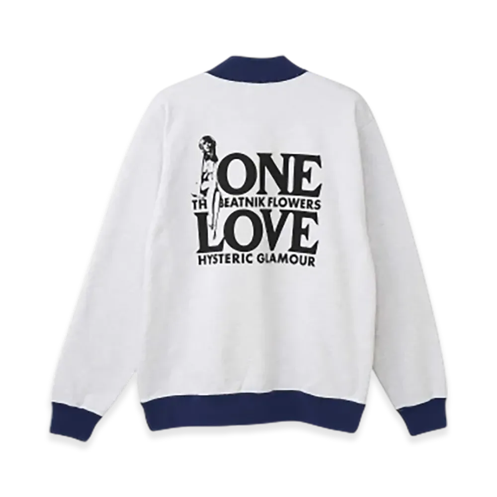 HYSTERIC GLAMOUR One Love Sweatshirt "Top Gray"