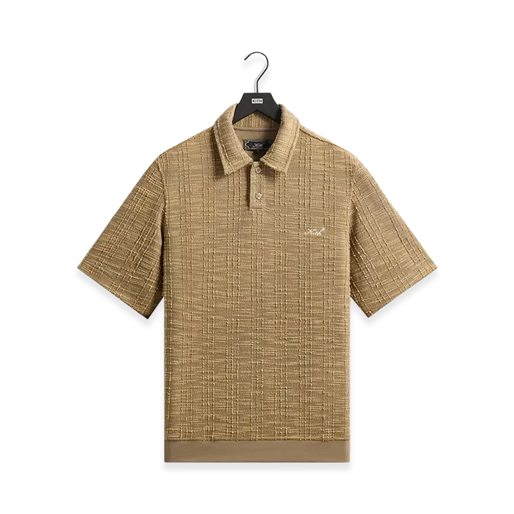 Kith High Twist Tweed Graham Polo "Palomino"