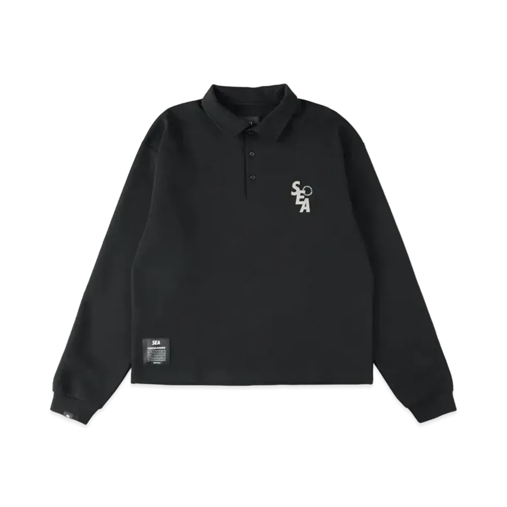 WIND AND SEA S_E_A Tactical L/S Polo "Black"