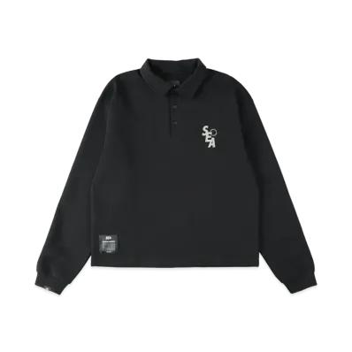 WIND AND SEA S_E_A Tactical L/S Polo "Black"