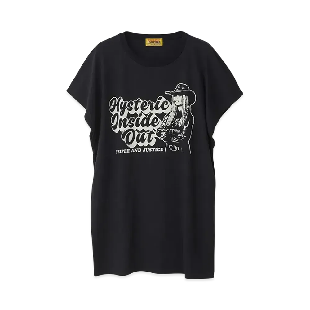 HYSTERIC GLAMOUR Inside Out T-Shirt "Black"