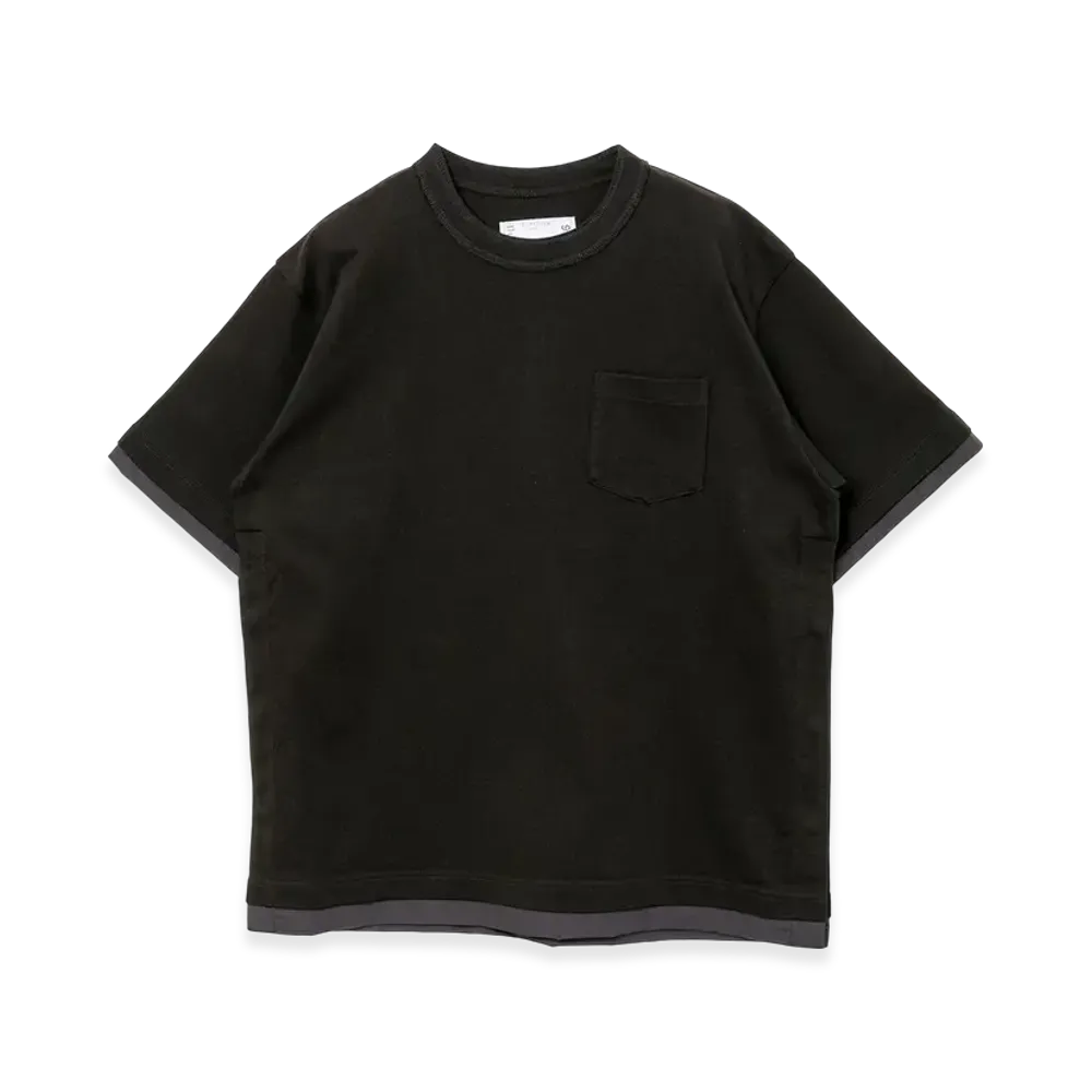 sacai Cotton Jersey T-Shirt "Black"