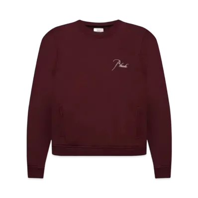 RHUDE Classic Crewneck "Bordeux"