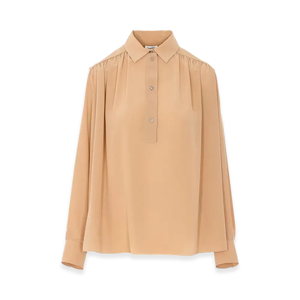 Saint Laurent Women's Nude Clair Shirt "Beige"