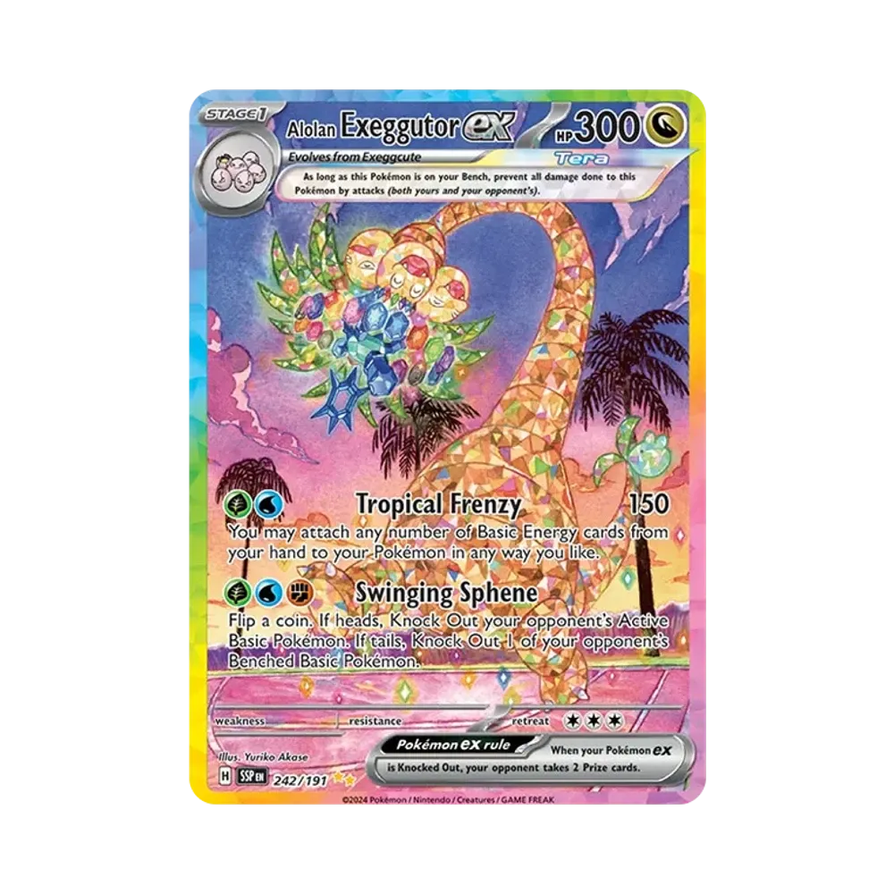 アローラナッシーex SIR [SSP EN 242/191]【英語版】(スカーレット&バイオレット「サージングスパークス」)