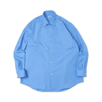 A.PRESSE Regular Collar Shirt "Sax"