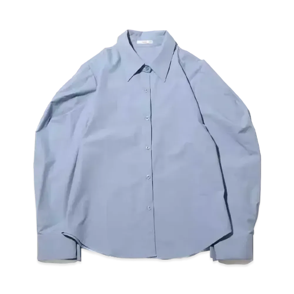 atmos pink Puff Sleeve Pastel Shirt "Blue"