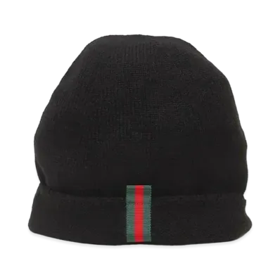 GUCCI Wool Knit Cap "Black"