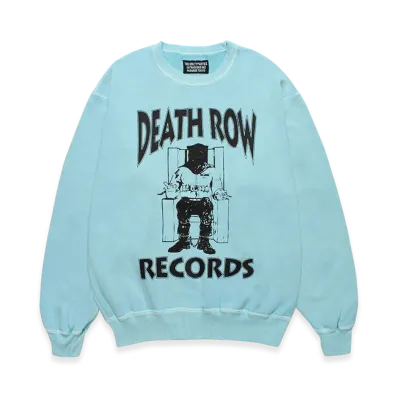 WACKO MARIA Death Row Records / Garment Dyed Sweat Shirt "Blue"