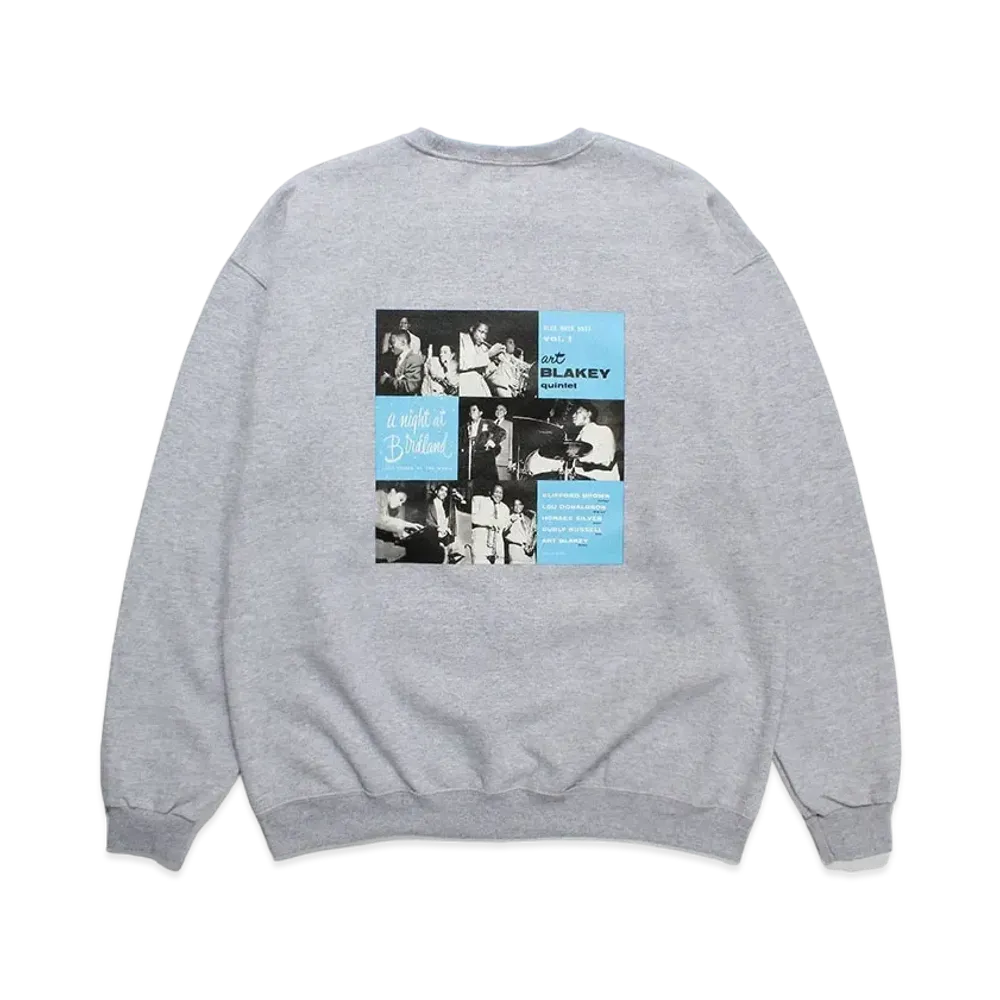 WACKO MARIA BLUE NOTE Sweat Shirt "Gray"
