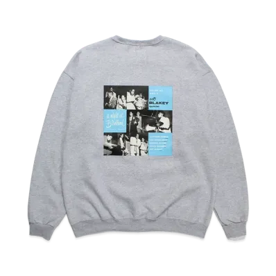 WACKO MARIA BLUE NOTE Sweat Shirt "Gray"