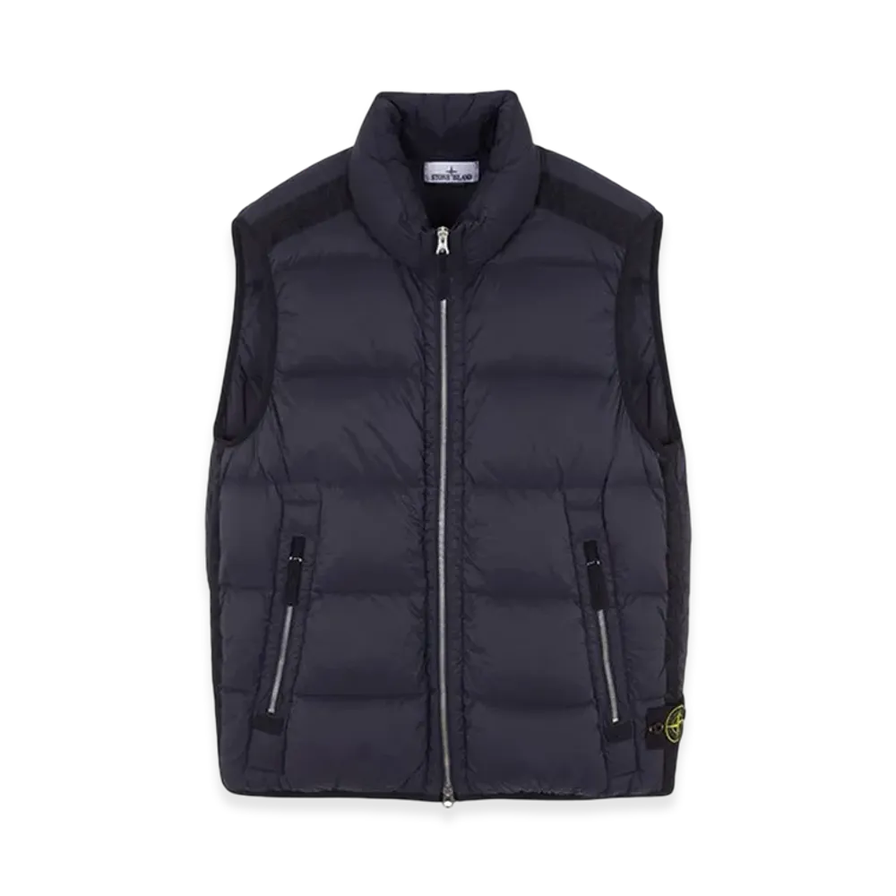 Stone Island G1428 Seamless Tunnel Nylon Down-TC Vest - 23FW "Navy Blue"