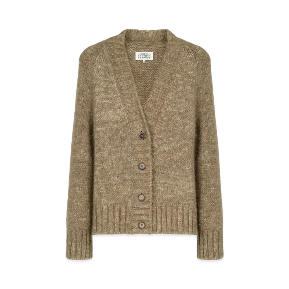 Maison Margiela Women's Botanical Dye Cardigan "Derby Gray"