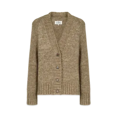 Maison Margiela Women's Botanical Dye Cardigan "Derby Gray"