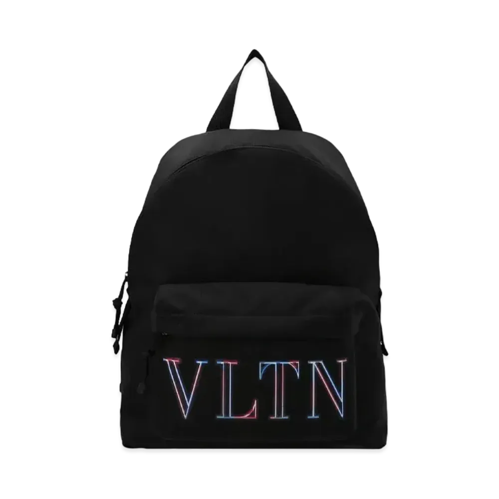 Valentino Neon VLTN Nylon Backpack "Black/Multicolor"