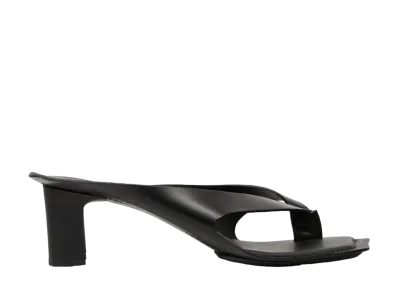 MM6 Maison Margiela Women's Anatomic Leather Flip Flop Mules "Black"