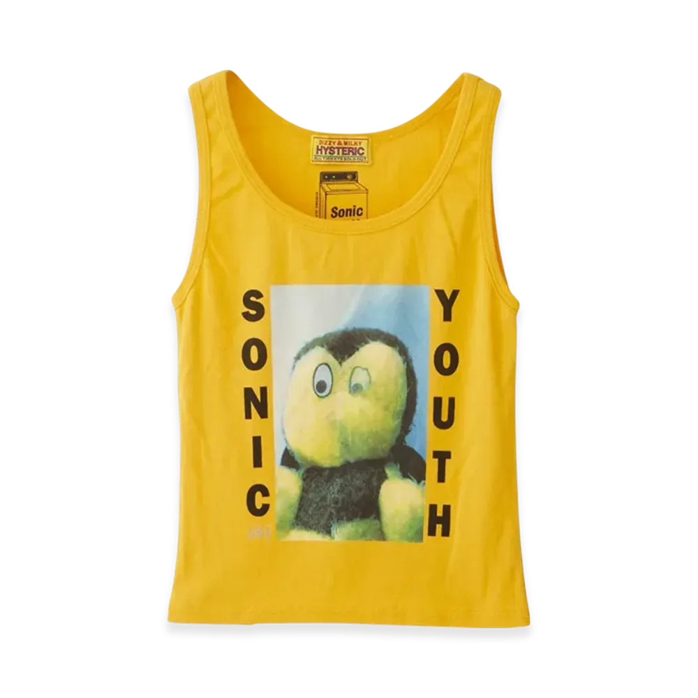 HYSTERIC GLAMOUR Sonic Youth Dirty Tank Top "Yellow"