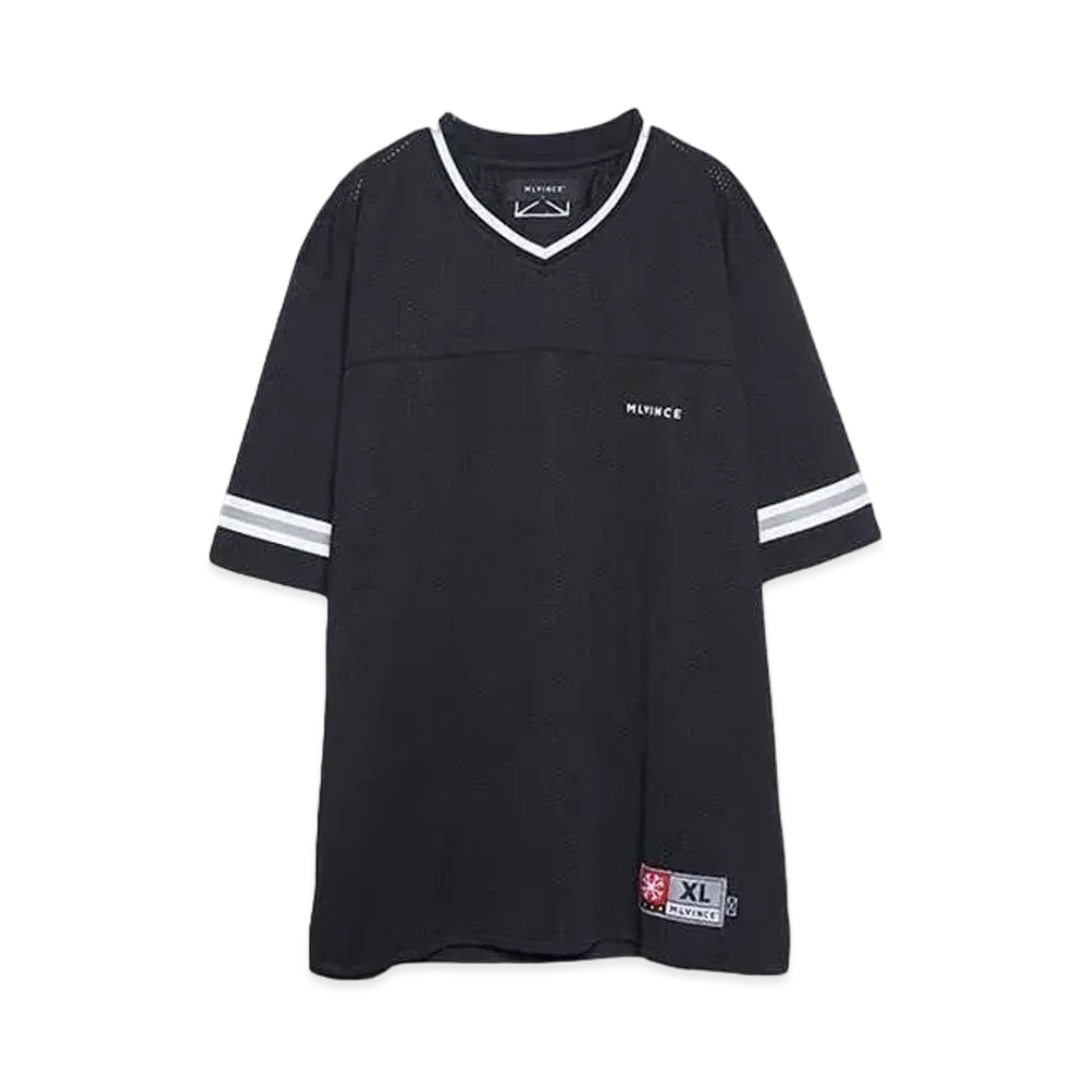 MLVINCE S/S FOOTBALL SHIRT "BLACK"