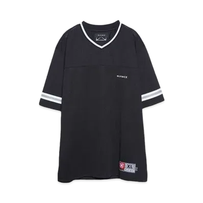 MLVINCE S/S FOOTBALL SHIRT "BLACK"