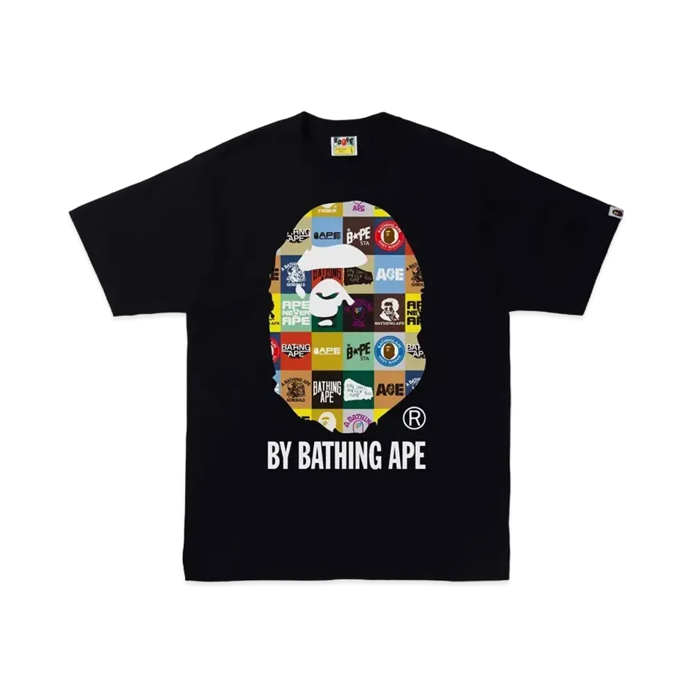 A BATHING APE CLASSIC LOGO BY BATHING APE TEE "Black"