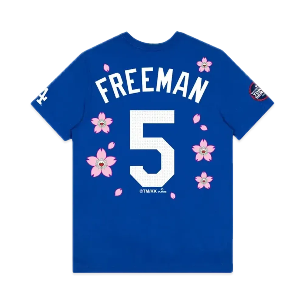 Takashi Murakami x MLB World Tour Tokyo Series 2025 Freeman Dodgers SS Tee "Blue"
