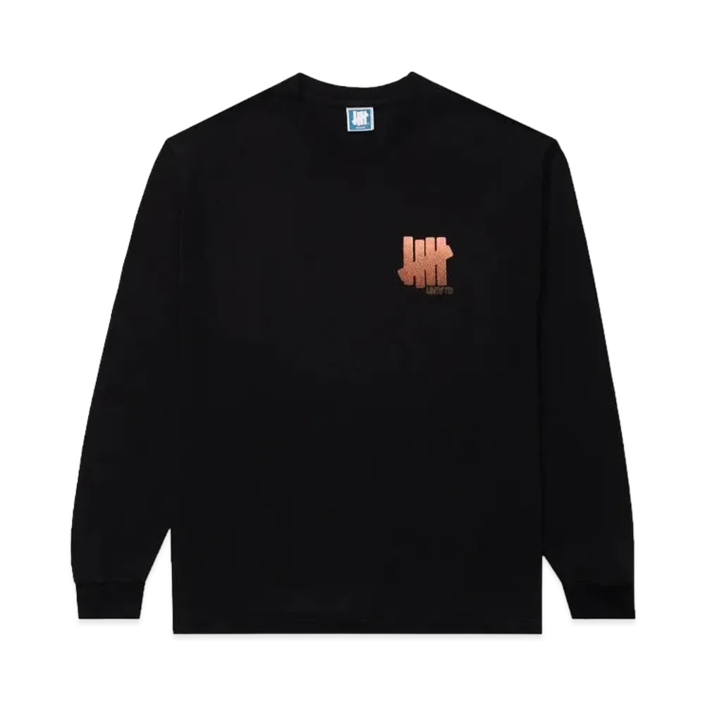 UNDEFEATED Pig Skin Icon L/S Tee "Black"