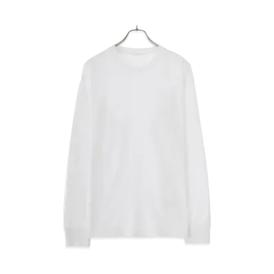 COMOLI Kubotenjiku Long Sleeve T-shirt "White"