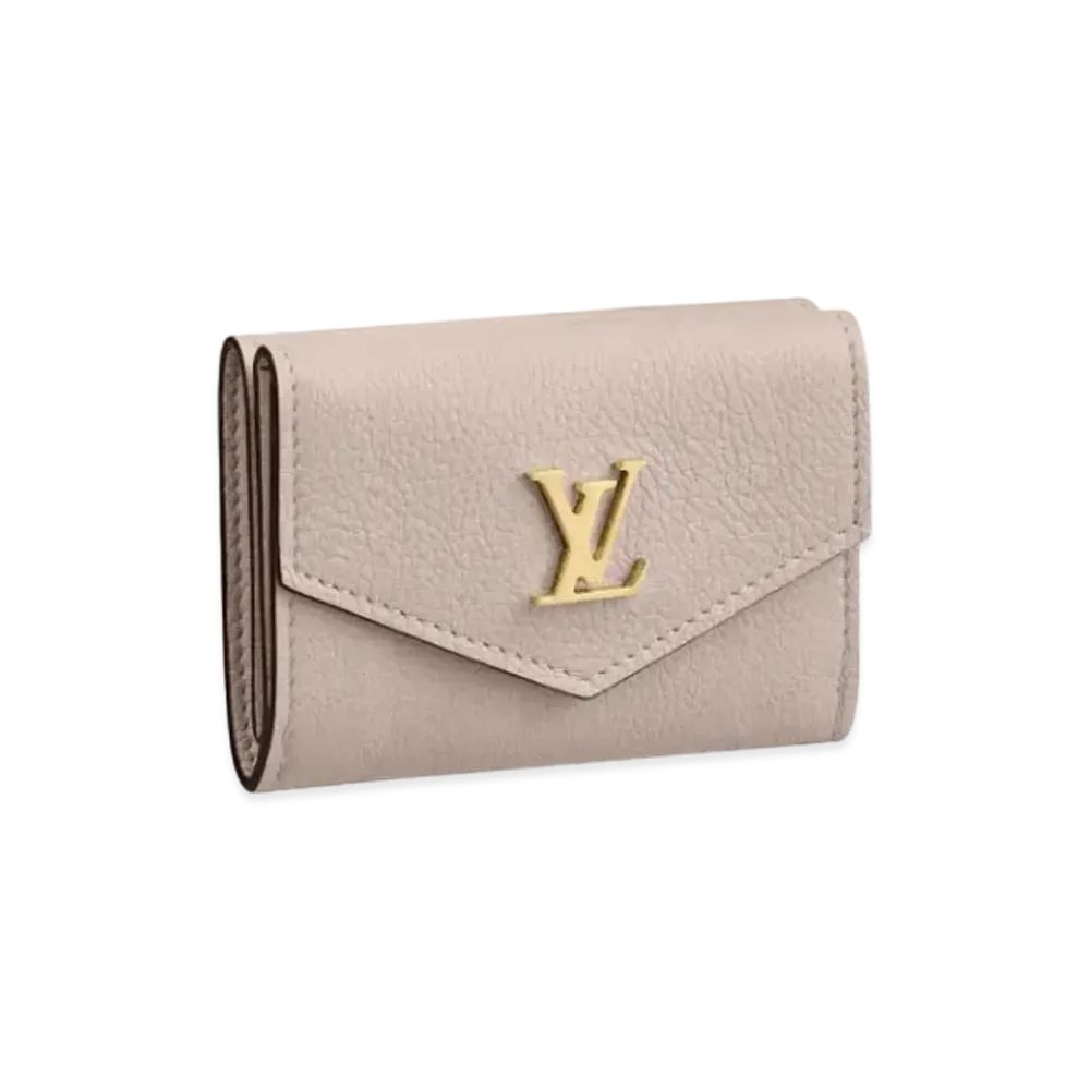 Louis Vuitton Lock Mini Wallet "Greige"