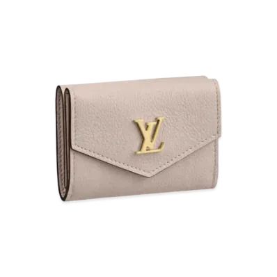 Louis Vuitton Lock Mini Wallet "Greige"