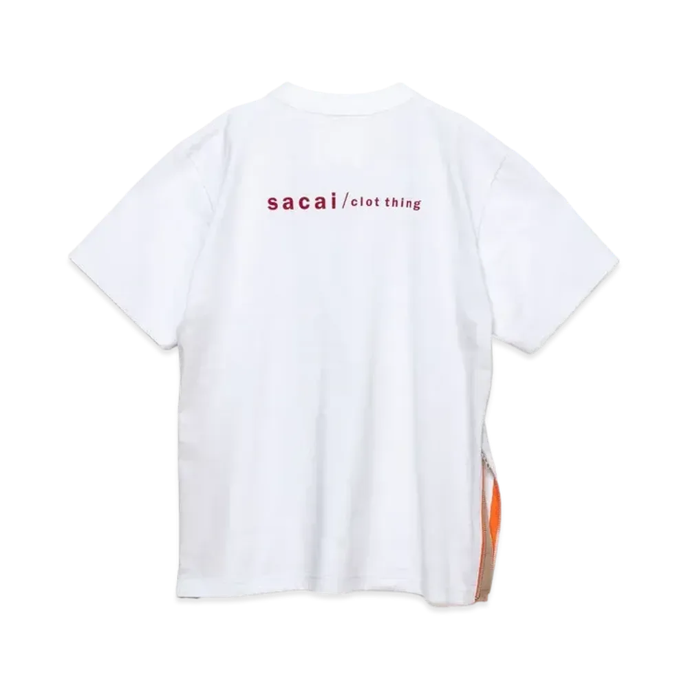 sacai sacai x CLOT T-Shirt "White"