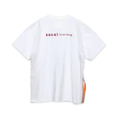 sacai sacai x CLOT T-Shirt "White"