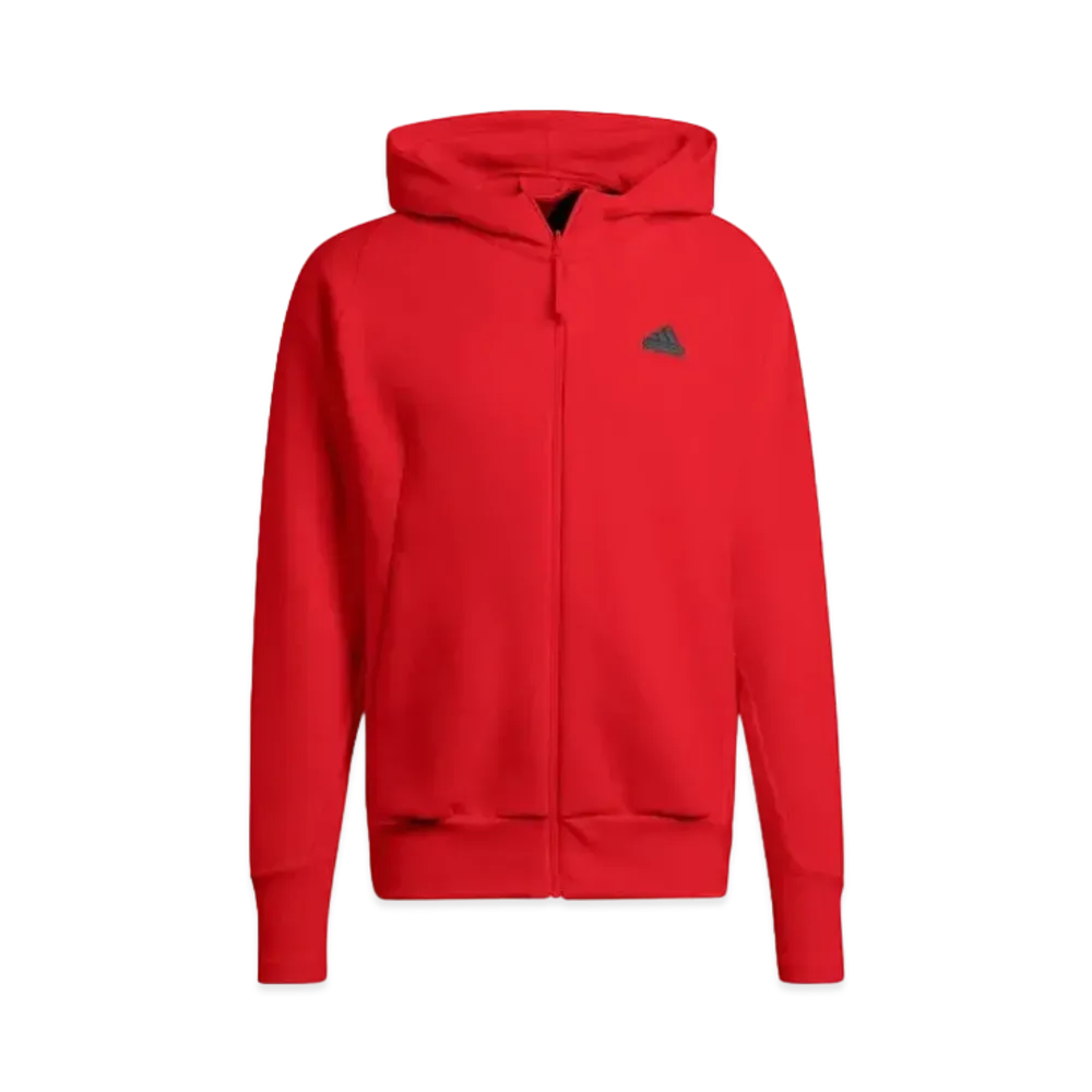 adidas Z.N.E. Premium Full Zip Hooded Track Jacket "Better Scarlet"