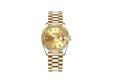 ROLEX Datejust 10P Diamonds "Champagne/Yellow Gold"