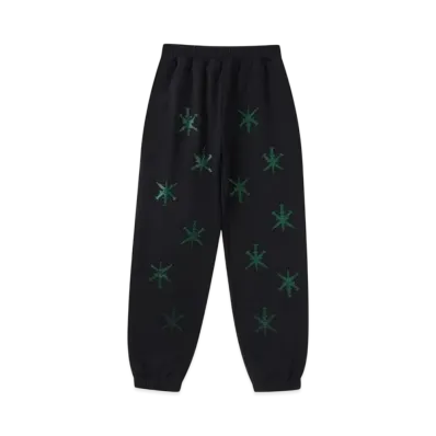 Unknown London Dagger Rhinestone Jogger "Black"