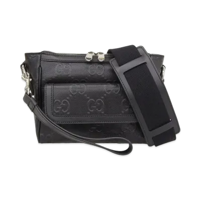 GUCCI Shoulder Bag GG Embossed "Black"