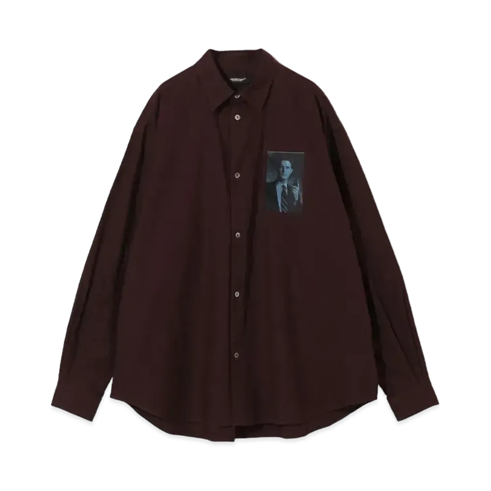 UNDERCOVER Twin Peaks Cotton Shirt "Bordeaux"