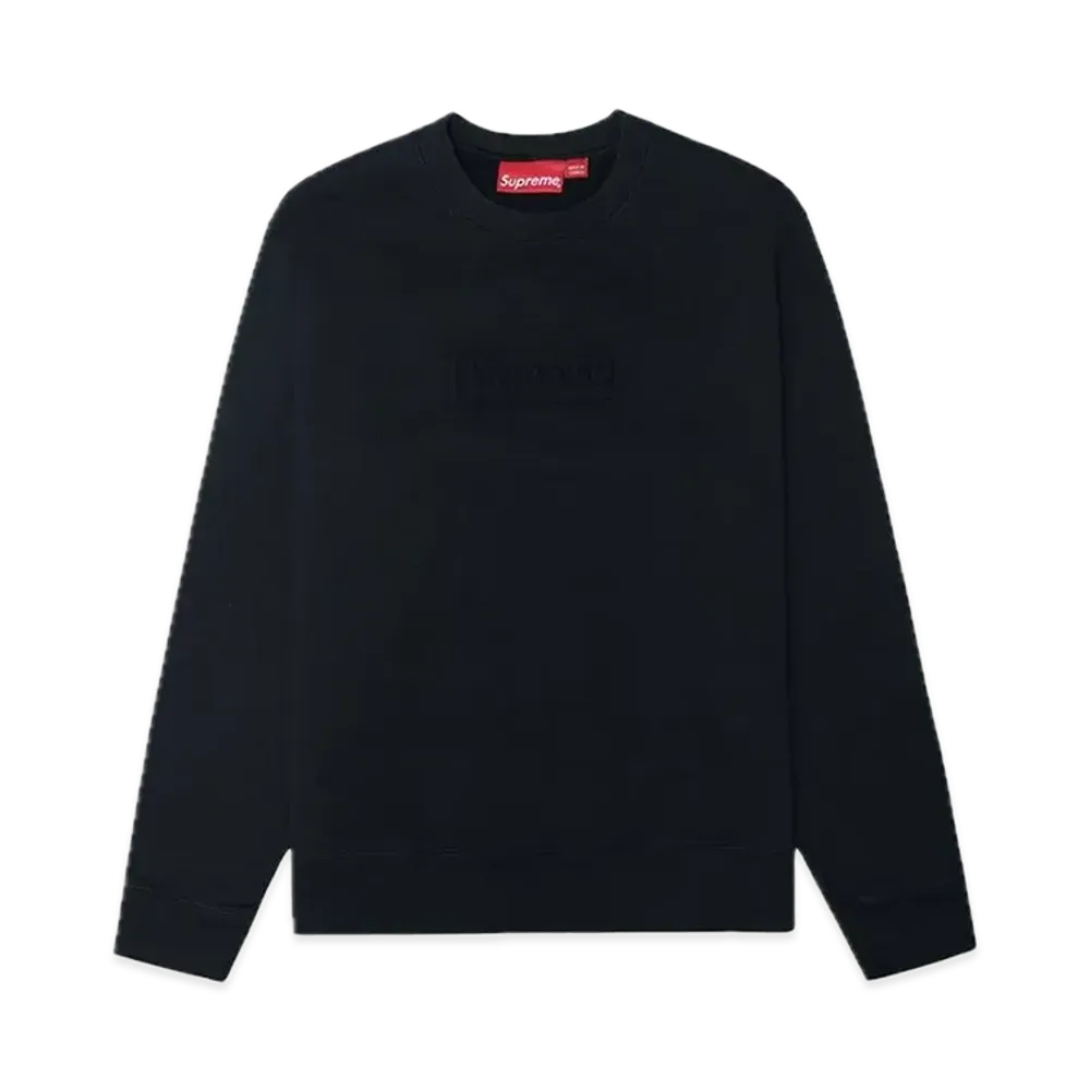 Supreme Cutout Logo Crewneck "Black"