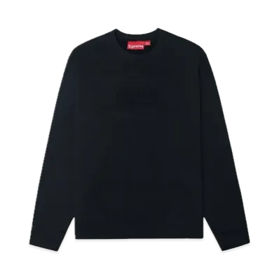 Supreme Cutout Logo Crewneck "Black"