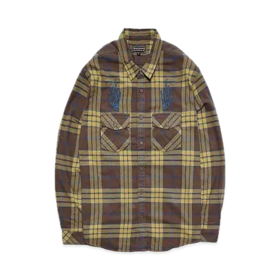 Supreme x HYSTERIC GLAMOUR Plaid Flannel Shirt "Tan"