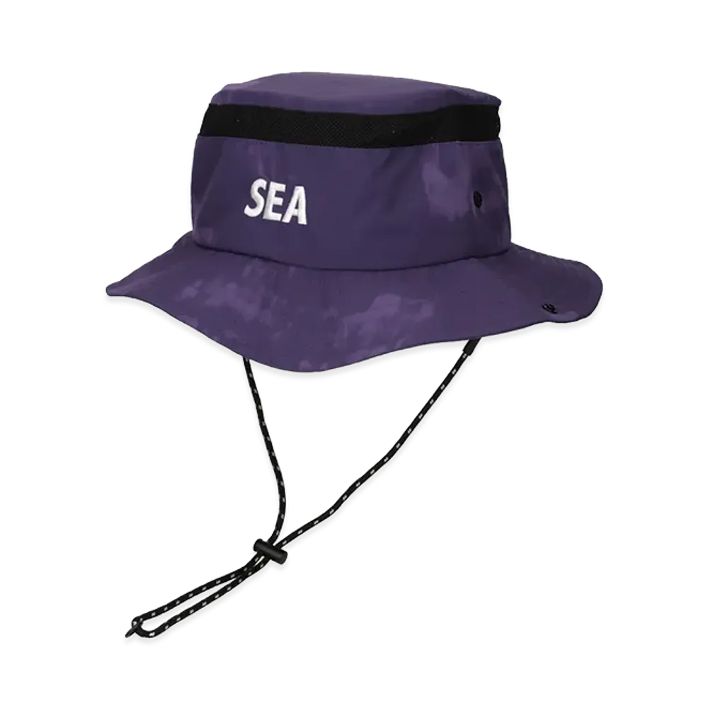 WIND AND SEA Nylon Safari Hat "Purple"