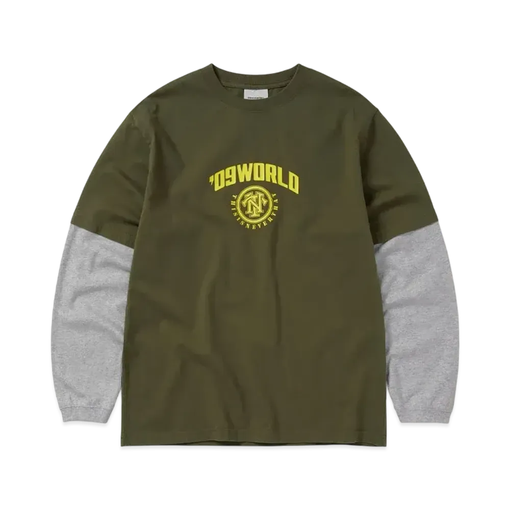 thisisneverthat Layered L/S Tee "Olive"