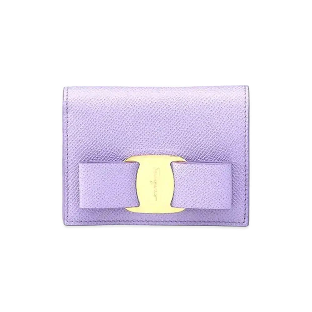 Salvatore Ferragamo Vara Bow Coin Purse "Purple"
