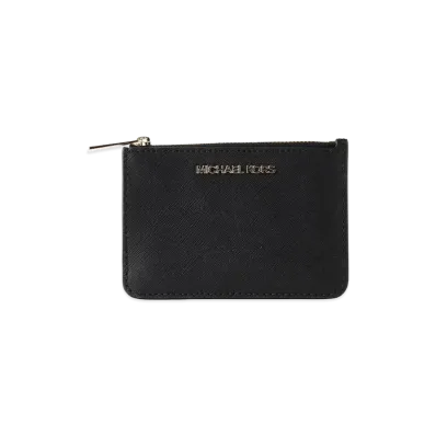 MICHAEL KORS Women's Jet Set Card Case "Black"
