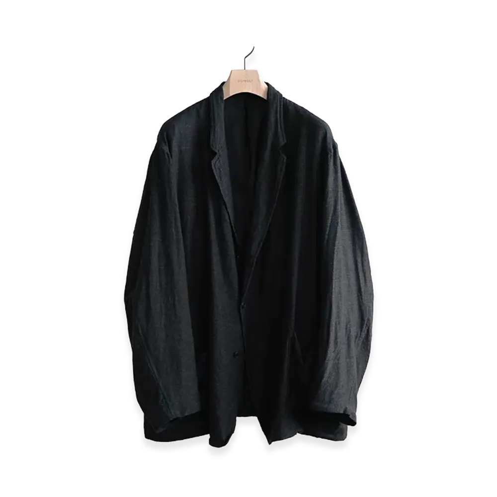 COMOLI Cashmere Silk 3B Jacket "Charcoal"
