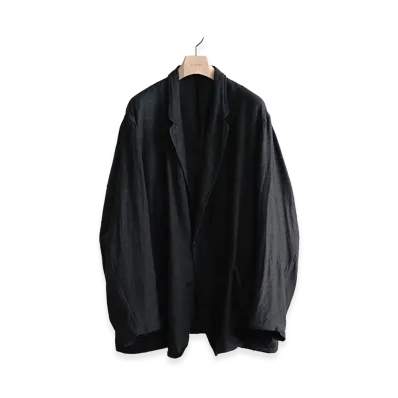 COMOLI Cashmere Silk 3B Jacket "Charcoal"
