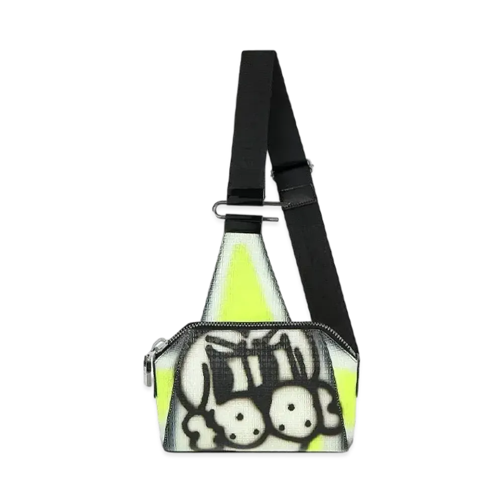 GIVENCHY Small Antigona Crossbody Bag In Leather With Tag Effect Dog Print "Fullo Eoilo"