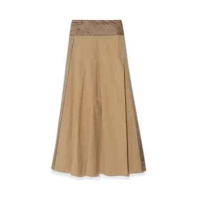 UNDERCOVER Cotton Long Skirt "Lightbeige"