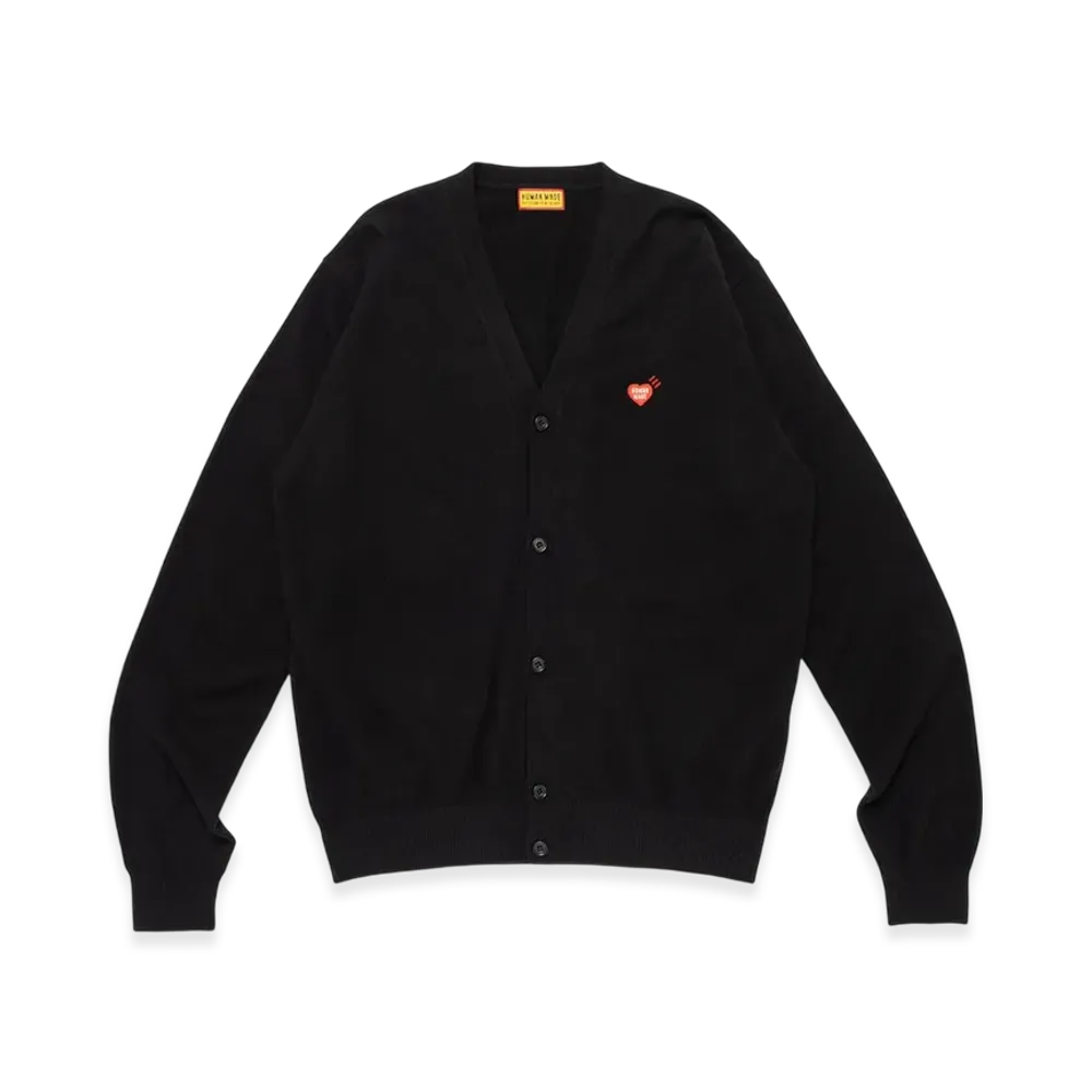HUMAN MADE Heart Badge Knit Cardigan "Black"